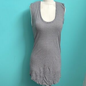 Aritzia TNA Monochrome Striped Tank Top